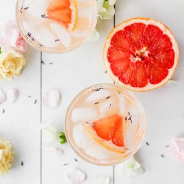 Lavender Grapefruit Gin Cocktail