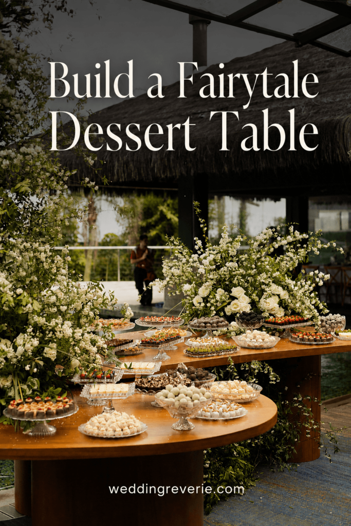 Garden wedding ideas that feel like fairytale-Dessert Table